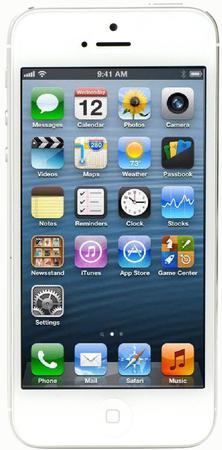 Смартфон Apple iPhone 5 64Gb White & Silver - Шахты